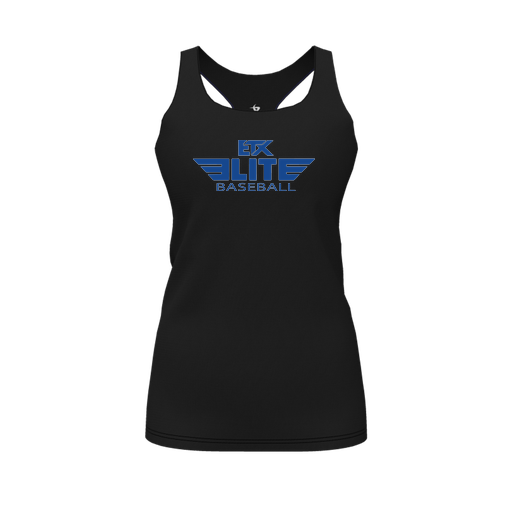 [FT0TRBBK-FYS-LOGO2] Decker Racerback Tank Top (Female Youth S, Black, Logo 2)