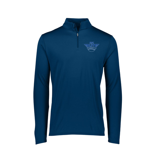 [FTLQFLNV-FAXS-LOGO1] Decker Women's Flex-Lite 1/4 Zip Shirt (Female Adult XS, Navy, Logo 1)