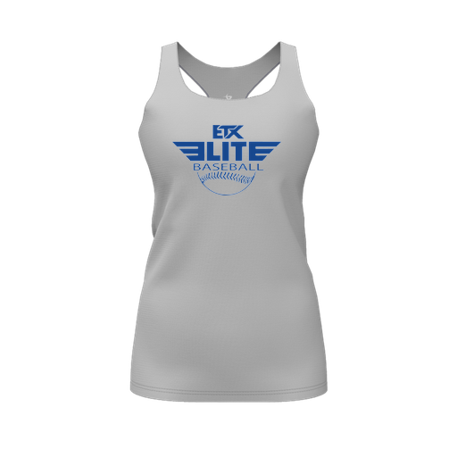 [FT0TRBGY-FYS-LOGO1] Decker Racerback Tank Top (Female Youth S, Gray, Logo 1)