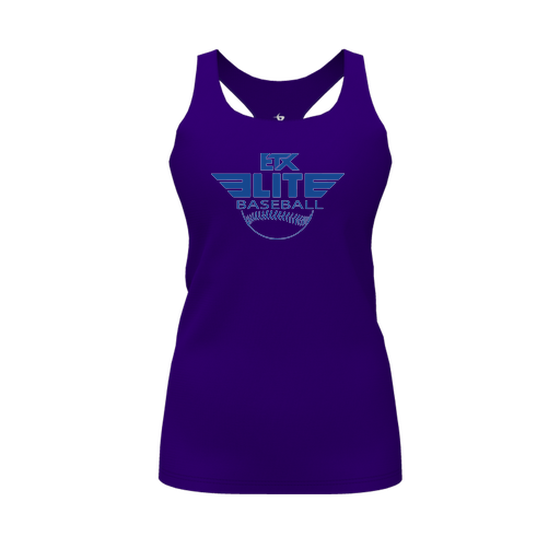 [FT0TRBPP-FYS-LOGO1] Decker Racerback Tank Top (Female Youth S, Purple, Logo 1)