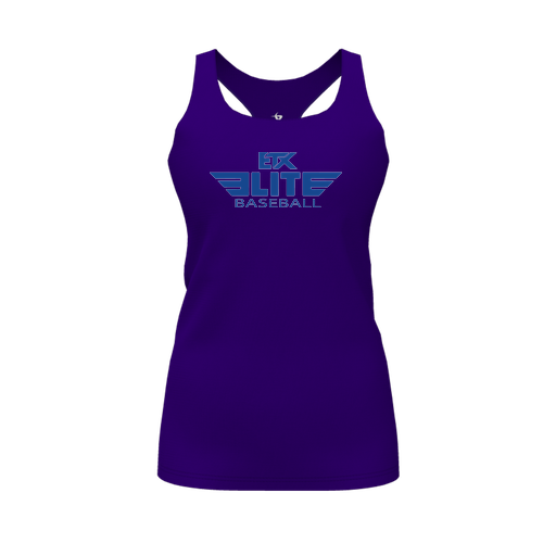 [CUS-DFW-RCBK-PER-PUR-FYS-LOGO2] Racerback Tank Top (Female Youth S, Purple, Logo 2)