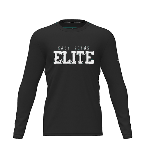 [CUS-DRIF-TEES-PER-CNK-LSL-BLK-YXS-LOGO3] Dri Fit Performance T-Shirt (Youth XS, Black, Logo 3, Long Sleeve)