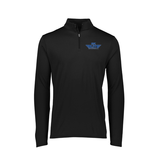 [FTLQFLBK-FAXS-LOGO2] Decker Women's Flex-Lite 1/4 Zip Shirt (Female Adult XS, Black, Logo 2)