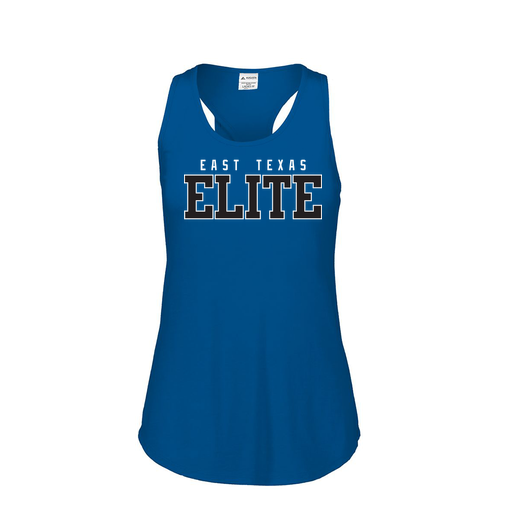[FT0TUBRY-FAS-LOGO3] Ladies Tri Blend Tank Top (Female Adult S, Royal, Logo 3)