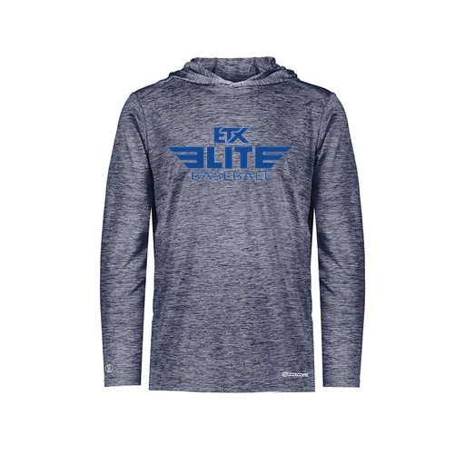 [FOLHCGNV-YS-LOGO2] Decker Youth Charge Hoodie (Youth S, Navy, Logo 2)