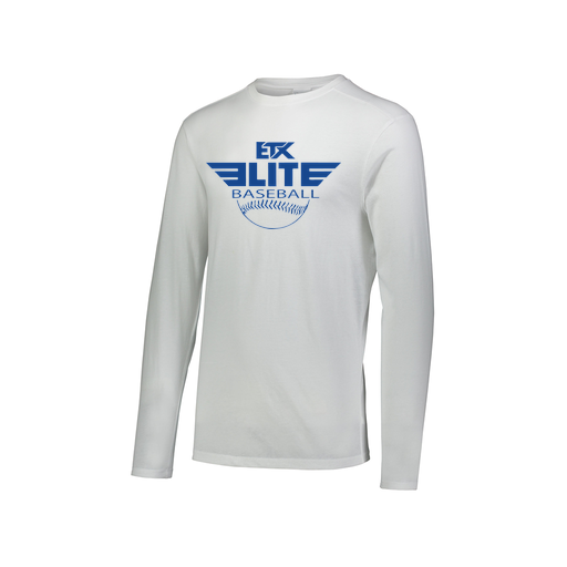 [FTLCUBWH-AXS-LOGO1] Decker Men's Tri-Blend T-Shirt - Long Sleeve (Adult XS, White, Logo 1)