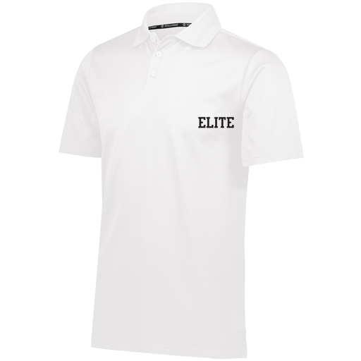[222568.005.S-LOGO3] Men's Prism Polo (Adult S, White, Logo 3)