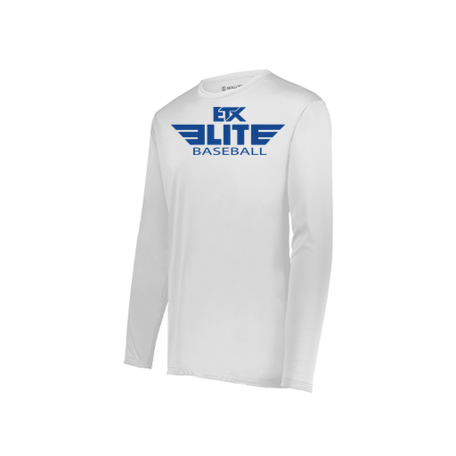 [222823.005.S-LOGO2] Youth LS Smooth Sport Shirt (Youth S, White, Logo 2)