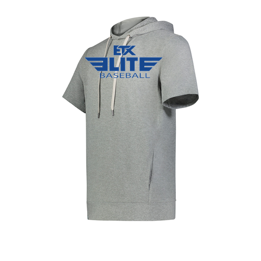 [222605-SIL-YS-LOGO2] YOUTH VENTURA SOFT KNIT SHORT SLEEVE HOODIE (Youth S, Silver, Logo 2)