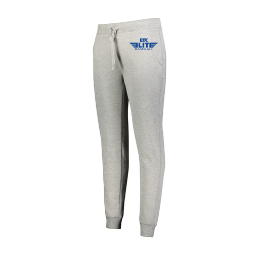 [229748.017.XS-LOGO2] Ladies 60/40 Fleece Jogger (Female Adult XS, Silver, Logo 2)